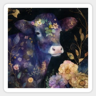 Cow, Watercolor Farm Animals Sticker